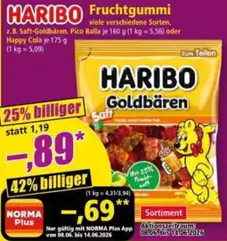 Norma HARIBO Fruchtgummi Angebot