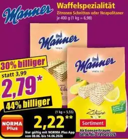 Norma Manner Waffelspezialität Angebot