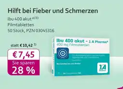 Mea 1 a pharma ibu 400 akut Angebot