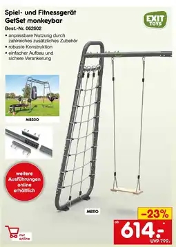 Netto Marken-Discount Exit toys spiel- und fitnessgerät getset monkeybar Angebot