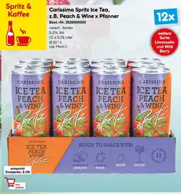 Netto Marken-Discount Carissima spritz ice tea z.b. peach & wine x pfanner Angebot