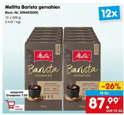 Netto Marken-Discount Melitta barista gemahlen Angebot