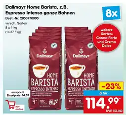 Netto Marken-Discount Dallmayr home barista espresso intenso ganze bohnen Angebot