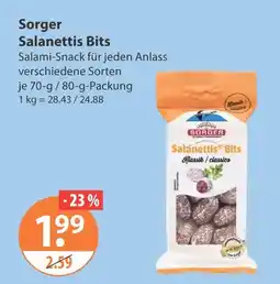 V Markt Sorger salanettis bits Angebot