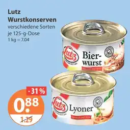 V Markt Lutz bierwurst Angebot