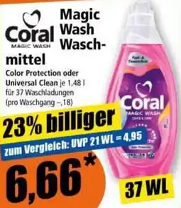 Norma Coral Magic Waschmittel Angebot