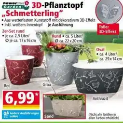 Norma Powertec Garden 3D-Pflanztopf ,,Schmetterling" Angebot