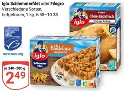 Globus Iglo Schlemmerfilet oder Filegro Angebot