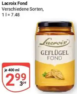 Globus Lacroix Fond Angebot