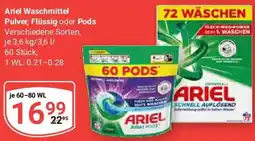Globus Ariel Waschmittel Pulver, Flüssig oder Pods Angebot