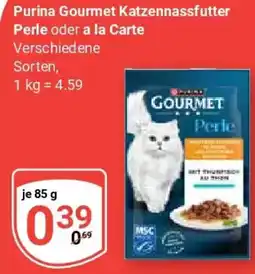 Globus Purina Gourmet Katzennassfutter Perle oder a la Carte Angebot