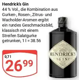 Globus Hendrick's Gin Angebot