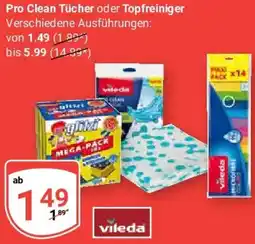 Globus Pro Clean Tücher oder Topfreiniger vileda Angebot
