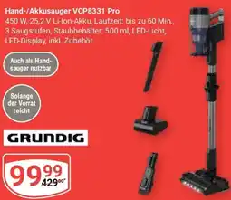 Globus Hand-/Akkusauger VCP8331 Pro GRUNDIG Angebot