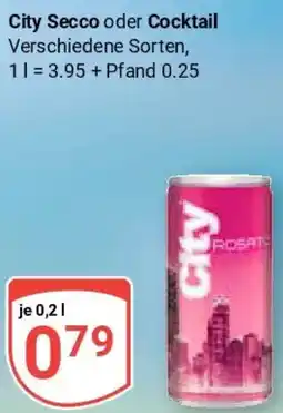 Globus City Secco oder Cocktail Angebot