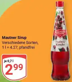 Globus Mautner Sirup Angebot