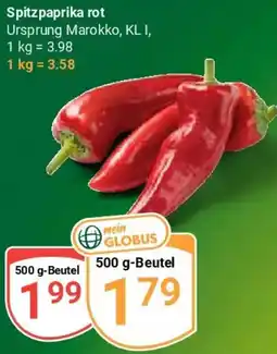 Globus Spitzpaprika rot Angebot