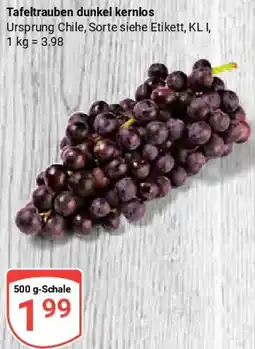 Globus Tafeltrauben dunkel kernlos Angebot