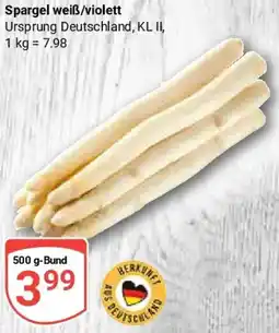 Globus Spargel weiß/violett Angebot
