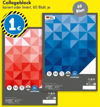 TEDi Collegeblock Angebot