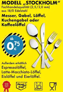 TEDi Messer, Gabel, Löffel, Kuchengabel oder Kaffeelöffel Angebot