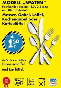 TEDi Messer, Gabel, Löffel, Kuchengabel oder Kaffeelöffel Angebot