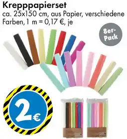 TEDi Krepppapierset Angebot