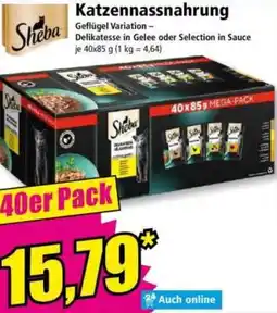 Norma Sheba Katzennassnahrung Angebot
