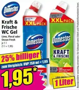 Norma Domestos Kraft & Frische WC Gel Angebot