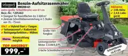 Norma Scheppach Benzin-Aufsitzrasenmäher MR200-61 Angebot