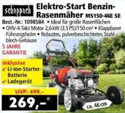 Norma Scheppach Elektro-Start Benzin Rasenmäher MS150-46E SE Angebot