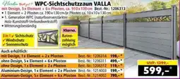 Norma WPC-Sichtschutzzaun VALLA Angebot