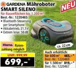 Norma GARDENA Mähroboter SMART SILENO Angebot