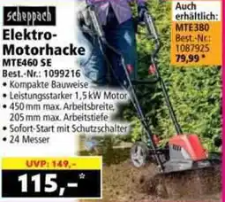 Norma Scheppach Elektro Motorhacke MTE460 SE Angebot