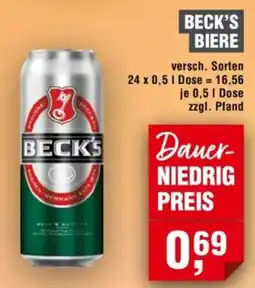 Handelshof BECK'S BIERE Angebot