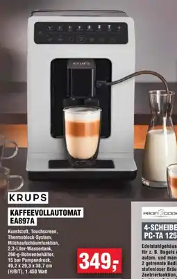 Handelshof KRUPS KAFFEEVOLLAUTOMAT EA897A Angebot