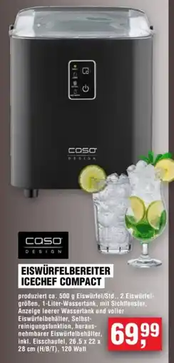 Handelshof CASO DESIGN EISWÜRFELBEREITER ICECHEF COMPACT Angebot