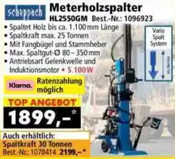 Norma Scheppach Meterholzspalter HL2550GM Angebot