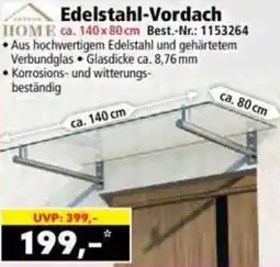 Norma Edelstahl-Vordach Angebot