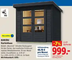 Lidl KARIBU Gartenhaus Angebot