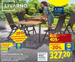 Lidl LIVARNO Geflecht-Gartenmöbel-Set, 5-tlg. Angebot