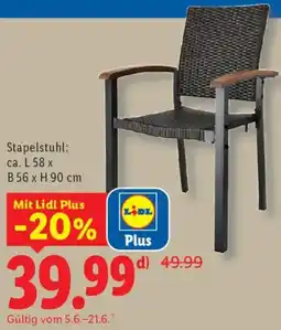 Lidl Stapelstuhl Angebot