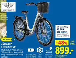 Lidl ZÜNDAPP E-Bike City 28" Angebot