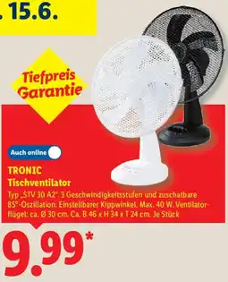 Lidl TRONIC Tischventilator Angebot