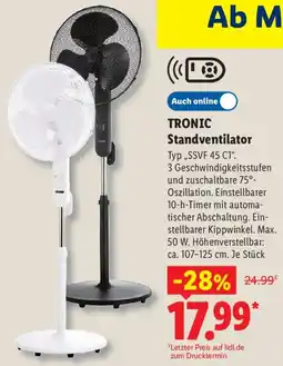 Lidl TRONIC Standventilator Angebot