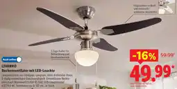 Lidl LIVARNO Deckenventilator mit LED-Leuchte Angebot