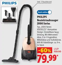 Lidl PHILIPS Beutelstaubsauger 2000 Series Angebot