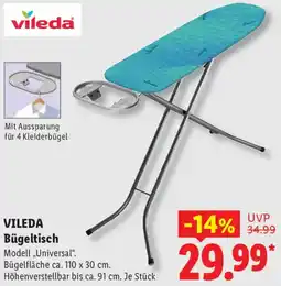 Lidl VILEDA Bügeltisch Angebot