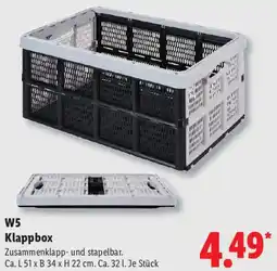 Lidl W5 Klappbox Angebot