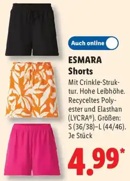 Lidl ESMARA Shorts Angebot